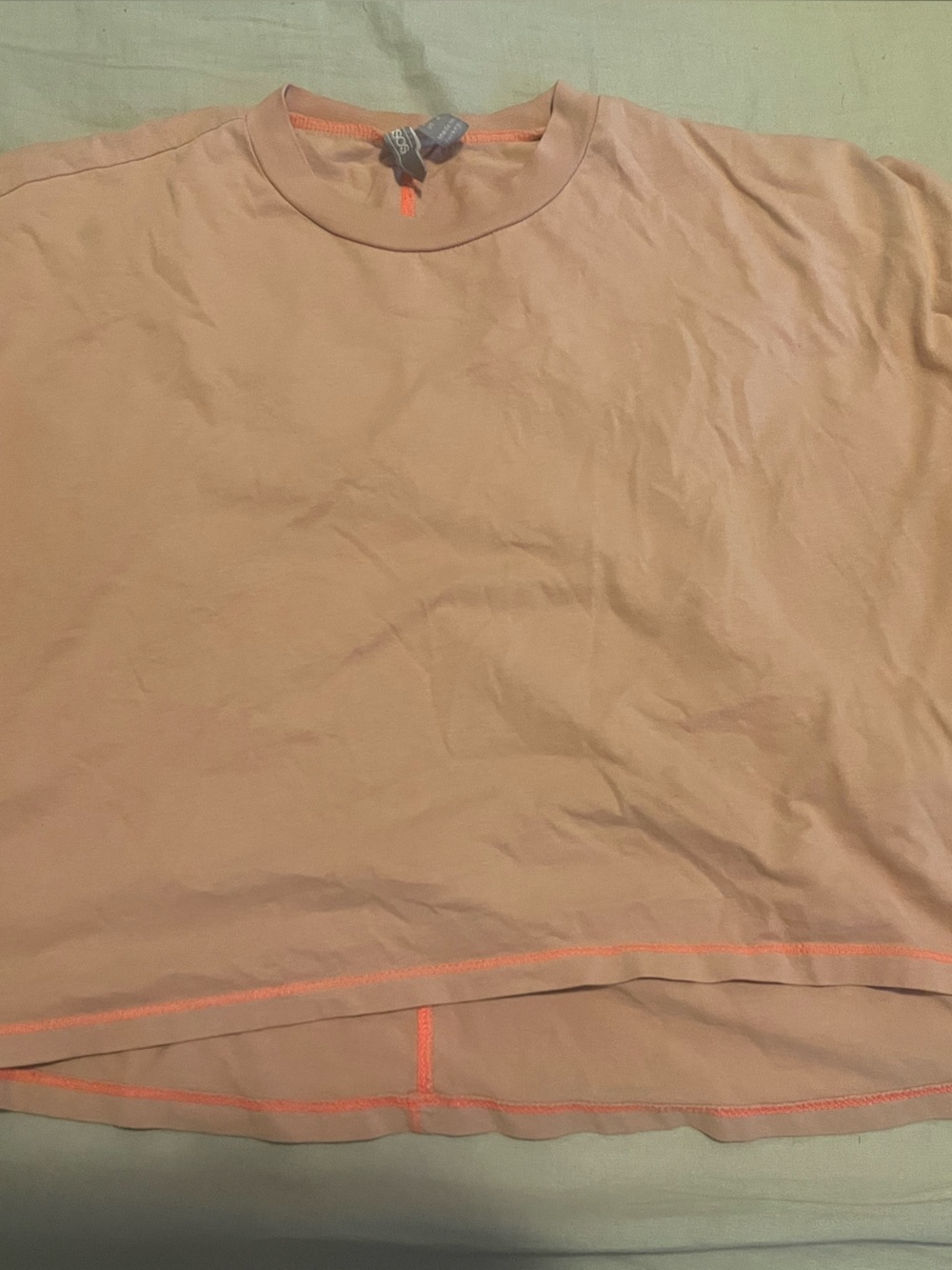 Women’s Peach Shorts with Contrast Stitching